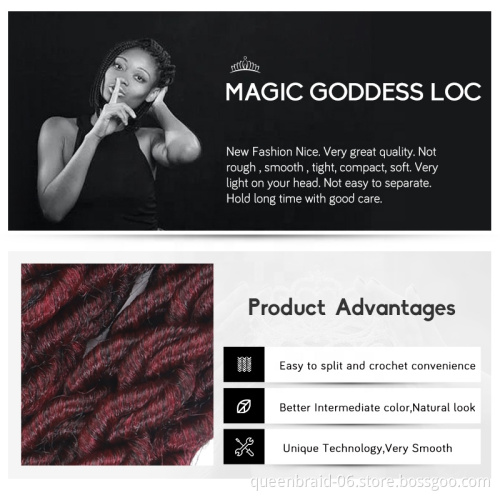 24strands 20" Ombre Color Synthetic Braiding Hair Extention Crochet Braids Hair Synthetic Faux Locs Crochet Braids Hair